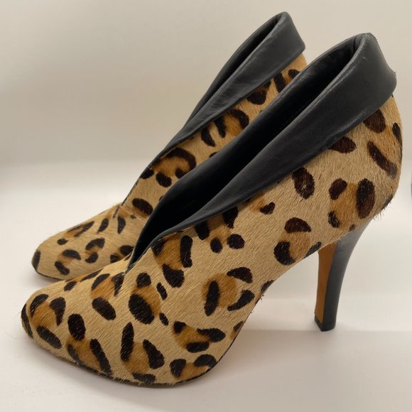 Steven By Steve Madden Shoes - Steven Steve Madden Cheetah Pumptie Bootie Heel
